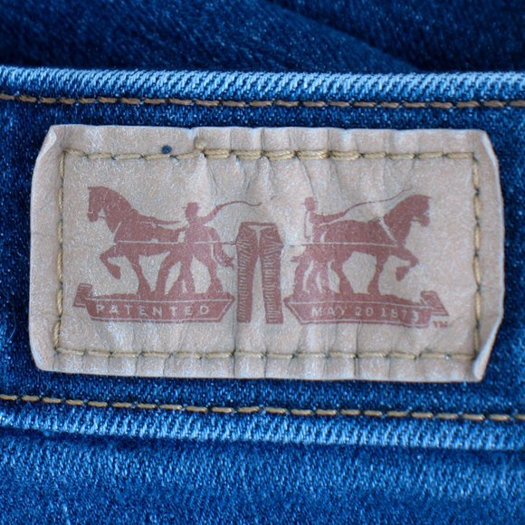 Levi's Blue Jeans Skinny Dark Wash Stretch Sz 29 - Picture 3 of 6